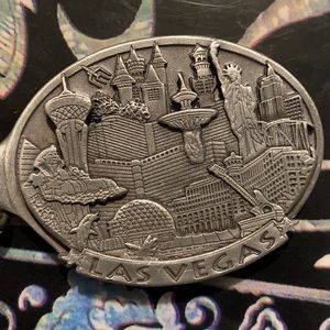 Rare! Las Vegas 3D solid pewter by western supply